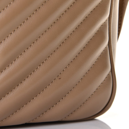 Saint Laurent Calfskin Matelasse Monogram Lou Camera Bag Dark Beige 7 of 9