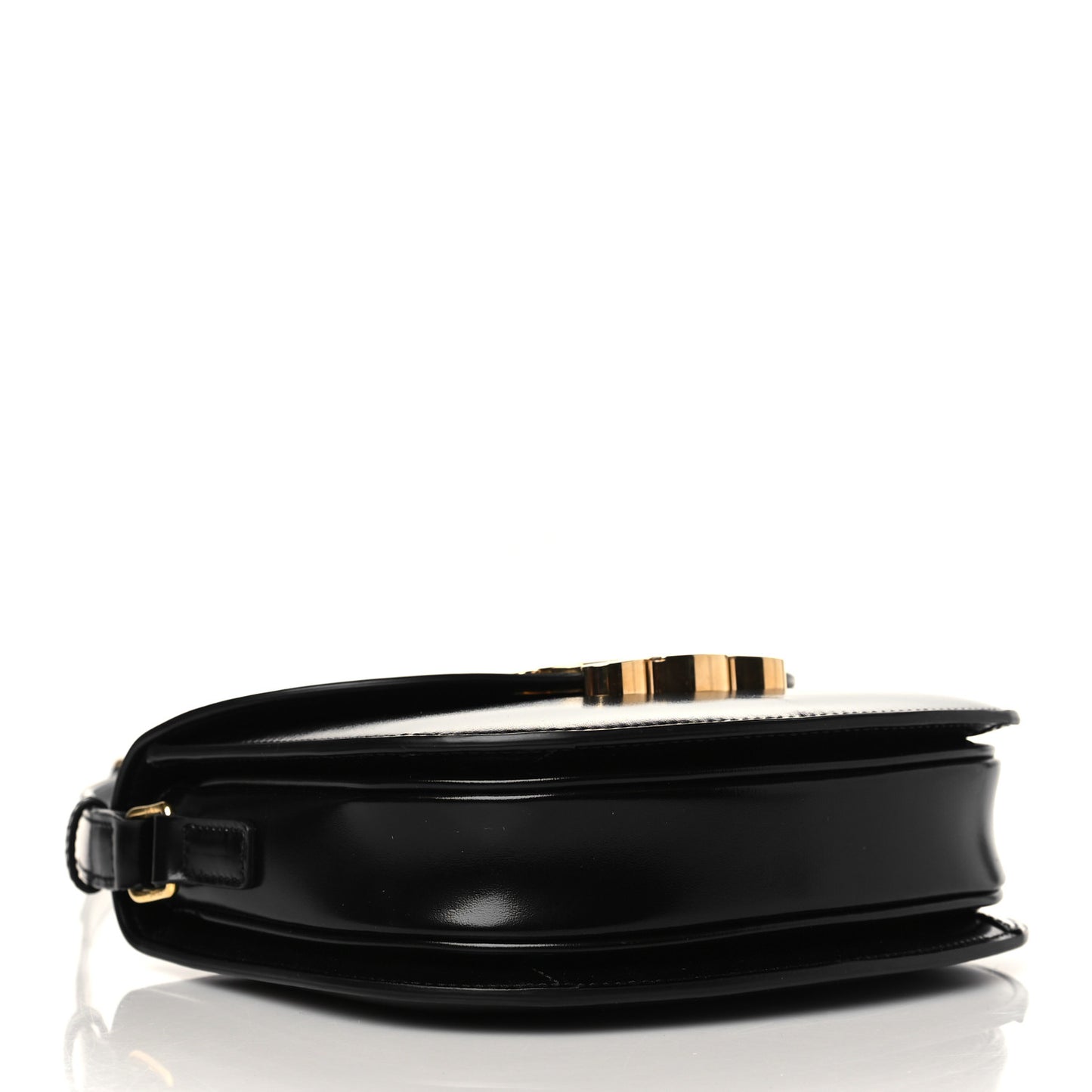 Shiny Calfskin Teen Besace Black