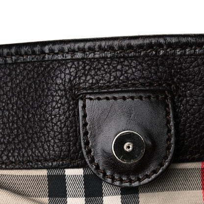 Burberry Grainy Calfskin Small Canterbury Tote Dark Chocolate 21 of 21