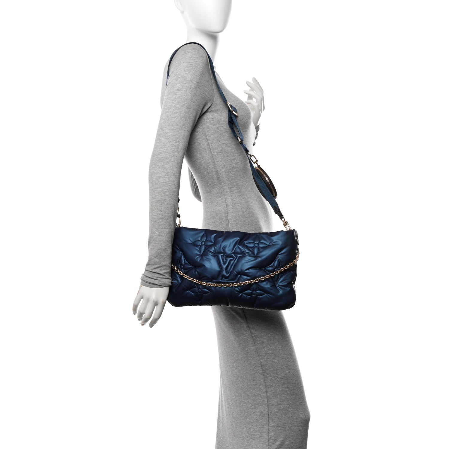 Louis Vuitton Econyl Monogram Pillow Maxi Multi Pochette Accessories Navy Silver 2 of 10