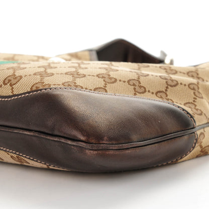 Gucci Monogram Web Jackie O Bouvier Hobo Dark Brown 6 of 9
