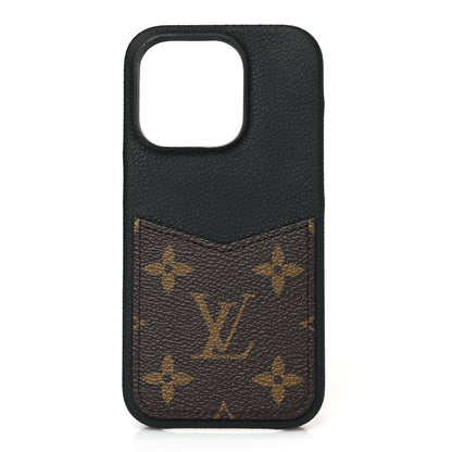 Louis Vuitton Monogram Pallas iPhone 15 Pro Bumper Black 1 of 8