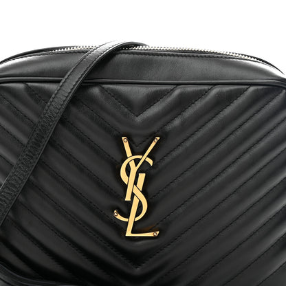 Saint Laurent Calfskin Matelasse Monogram Lou Camera Bag Black 8 of 10