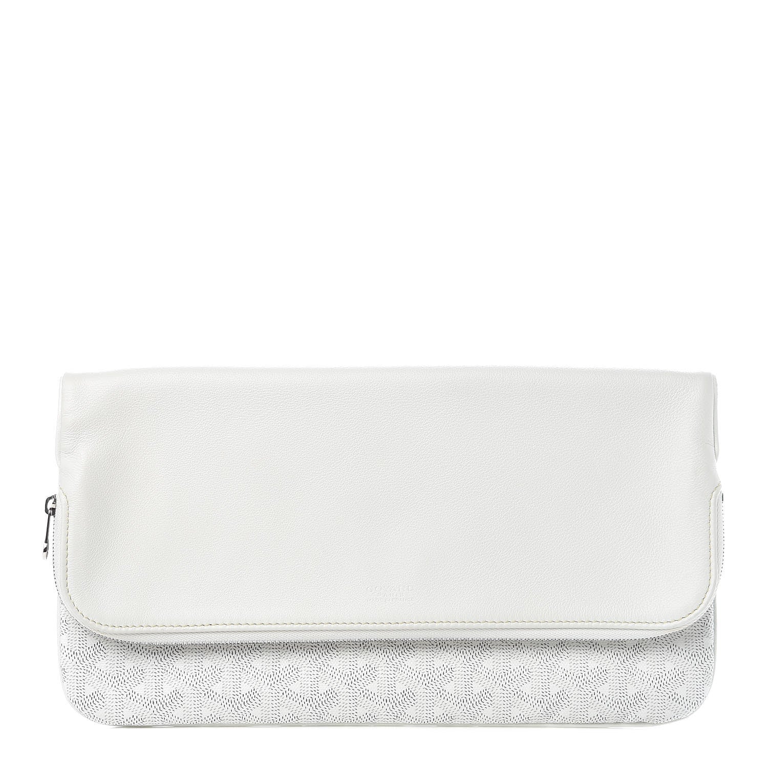 Goyard Goyardine Sainte Marie Soft Clutch White 1 of 11