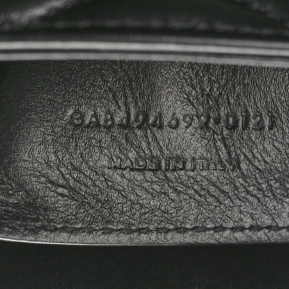 Saint Laurent Calfskin Y Quilted Monogram Monochrome Small Loulou Chain Satchel Black 7 of 10