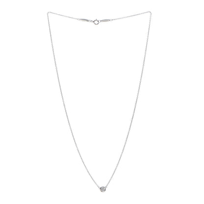 Tiffany Platinum Diamond .19ct Elsa Peretti Diamonds by the Yard Pendant Necklace 3 of 6