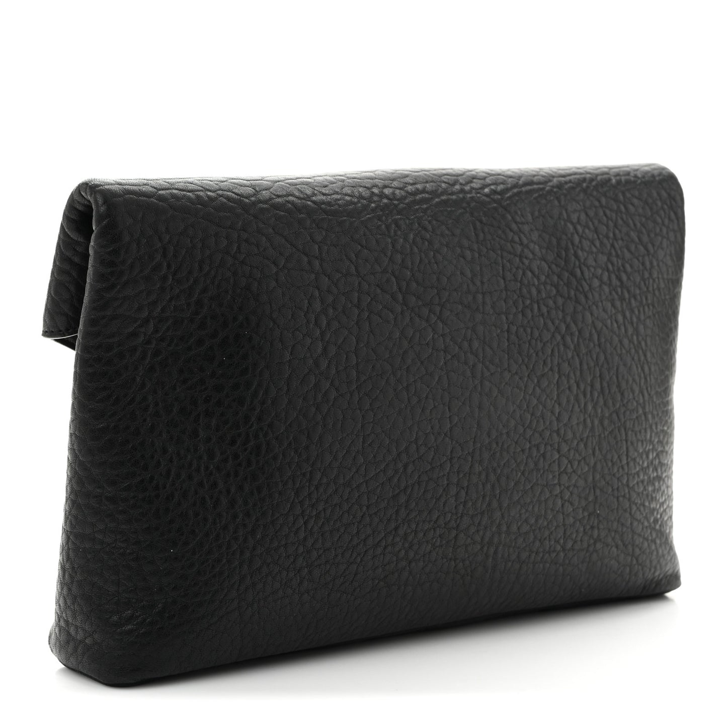 Grained Lambskin Cassandre Envelope Pouch Black