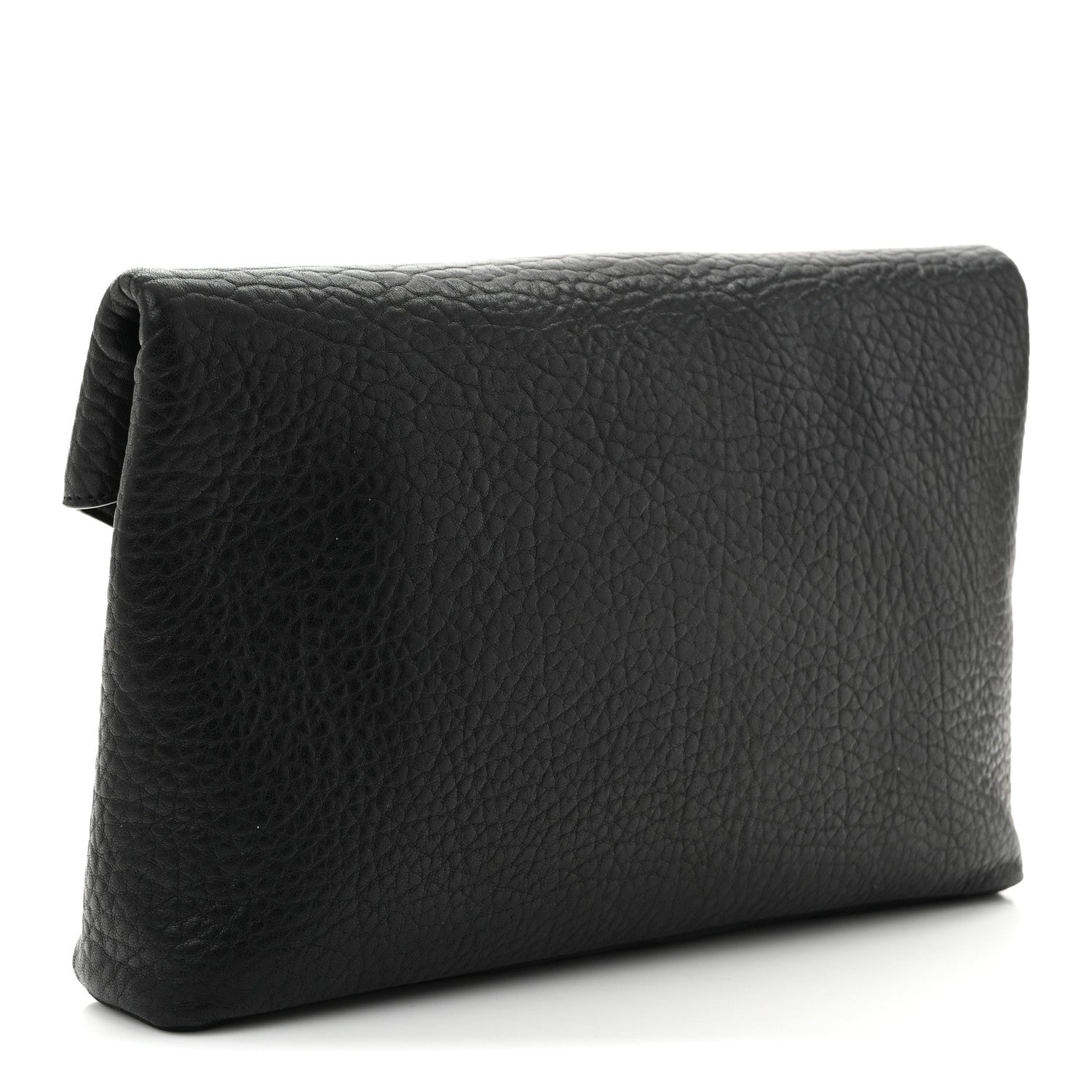 Saint Laurent Grained Lambskin Cassandre Envelope Pouch Black 3 of 7
