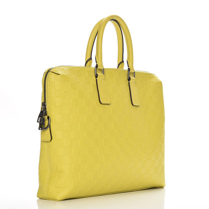 Louis Vuitton Damier Infini Porte-Documents Vert Acide 3 of 9