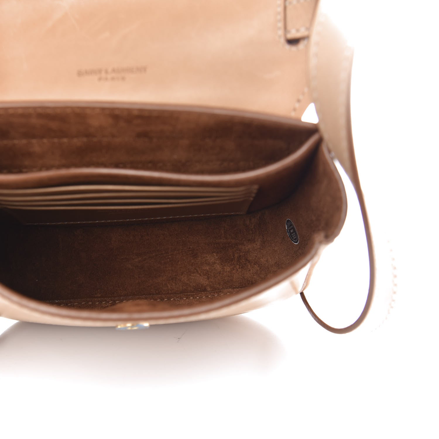 Saint Laurent Smooth Calfskin Mini Classic Monogram Kaia Satchel Tan 5 of 14