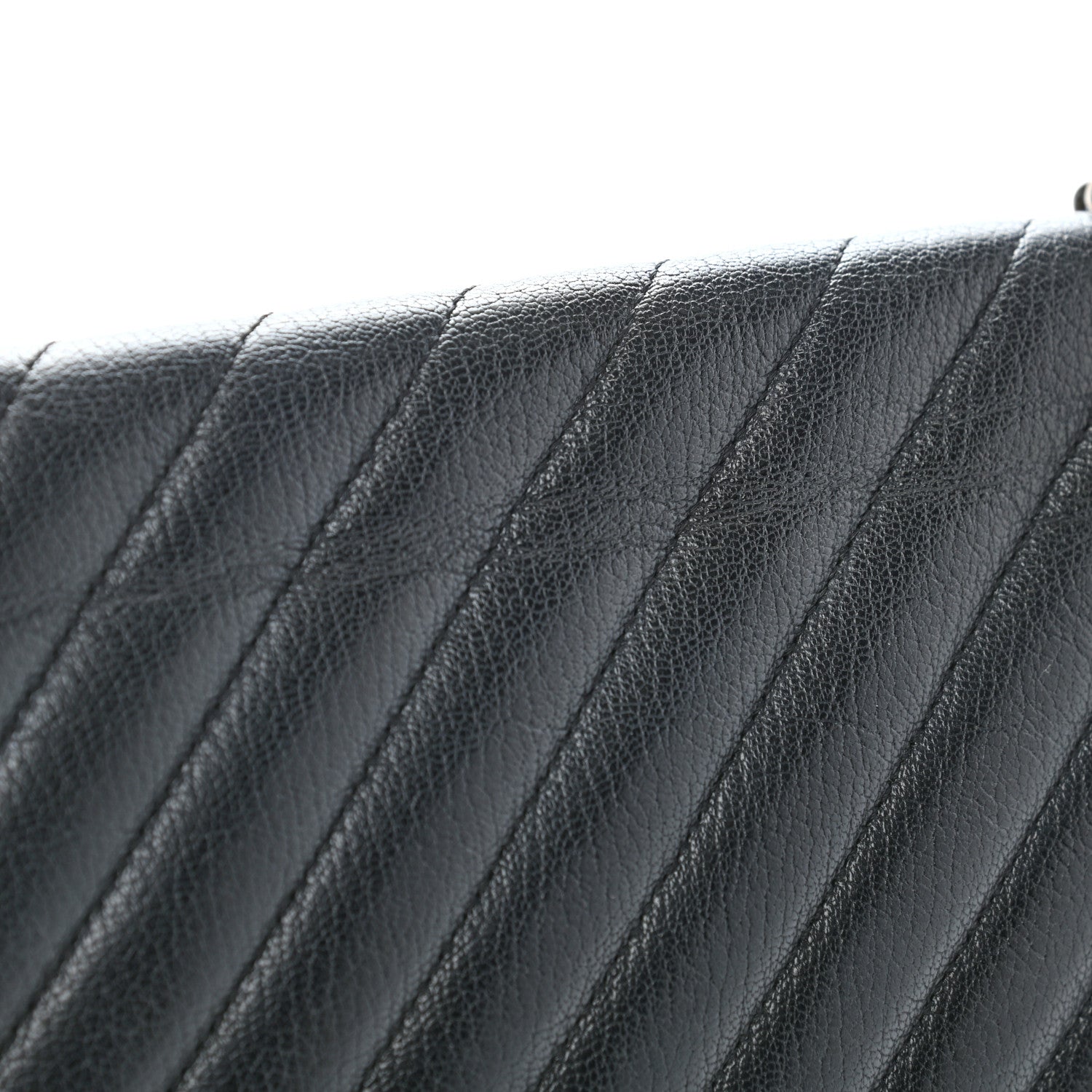 Chanel Goatskin Diagonal Quilted Small Flap Black 12 of 12