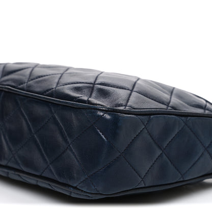 Chanel Lambskin Quilted CC Tassel Camera Case Navy 10 of 10