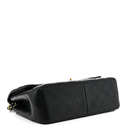 Chanel Lambskin Quilted Jumbo Double Flap Black 4 of 14