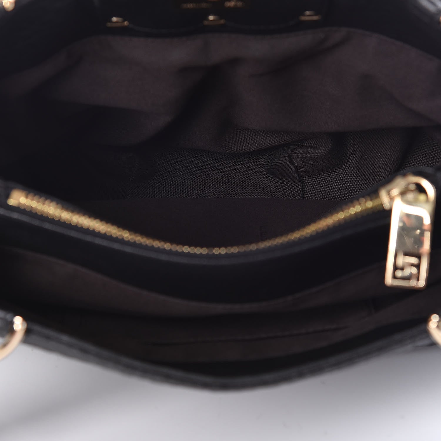 Fendi Crinkled Lambskin Small Mia Tote Black 6 of 12