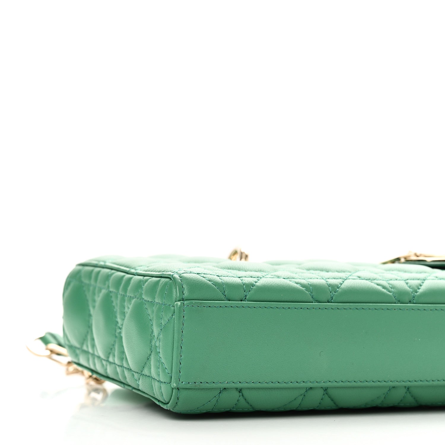 Christian Dior Lambskin Cannage Medium Lady D-Joy Green 8 of 10