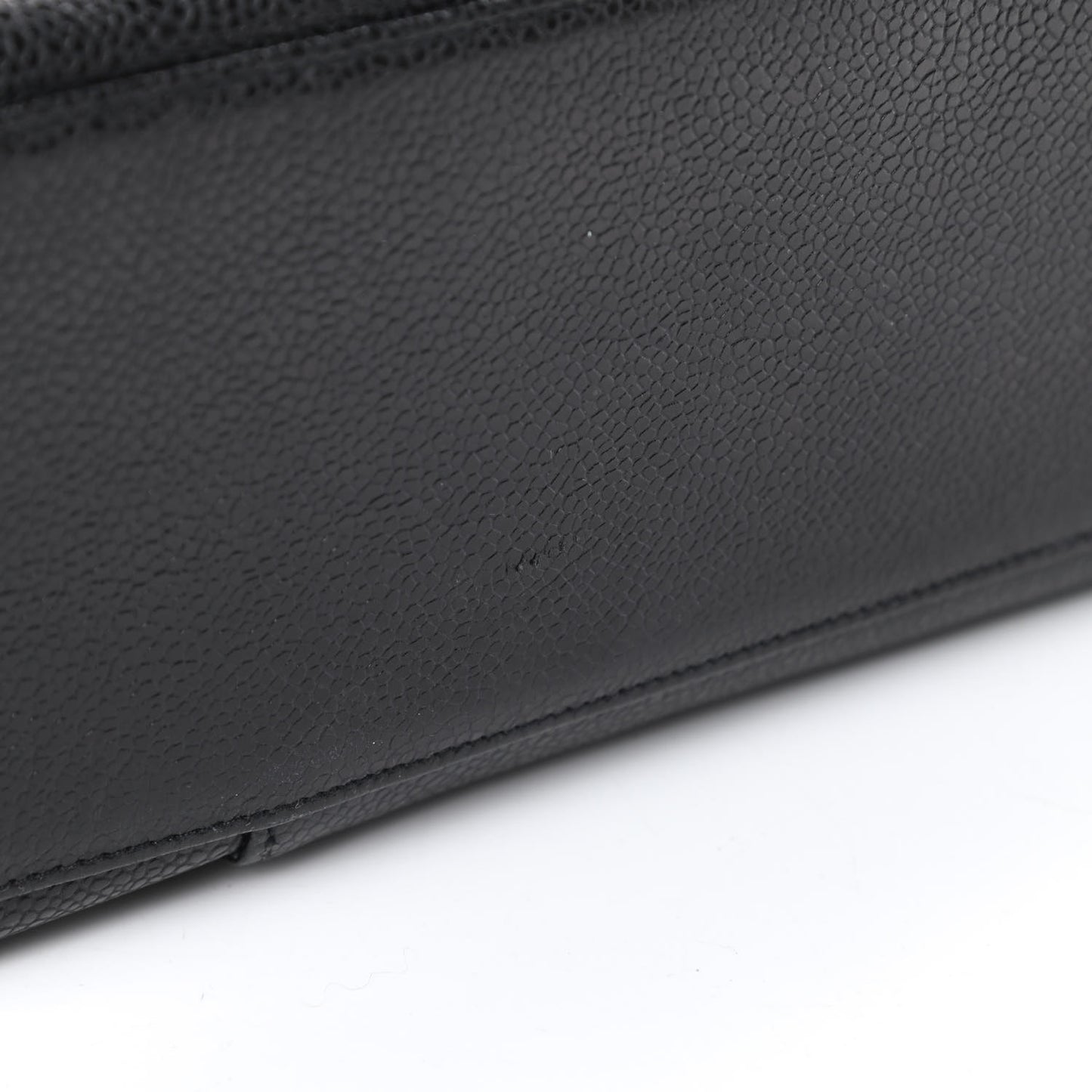 Caviar Flap Shoulder Bag Black