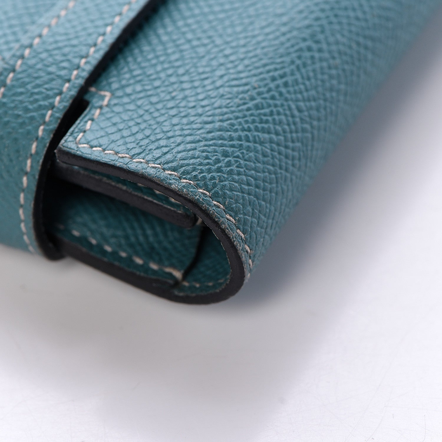 Hermes Epsom Kelly Longue Wallet Blue Jean 25 of 26