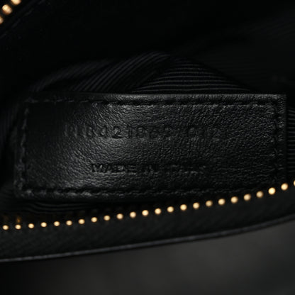Saint Laurent Calfskin Crocodile Embossed Baby Sac De Jour Black 7 of 11