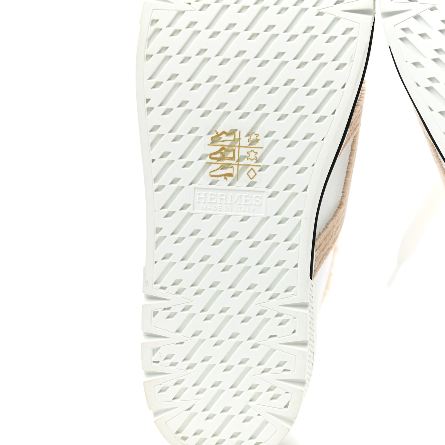 Calfskin Wool Dare Sneakers 36 White Ecru