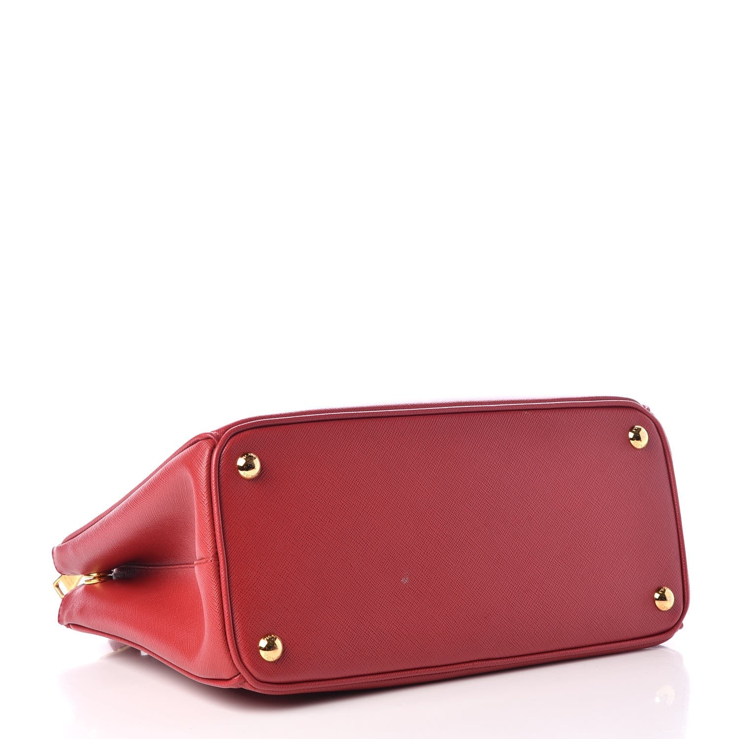 Prada Saffiano Small Galleria Double Zip Tote Fuoco 5 of 13