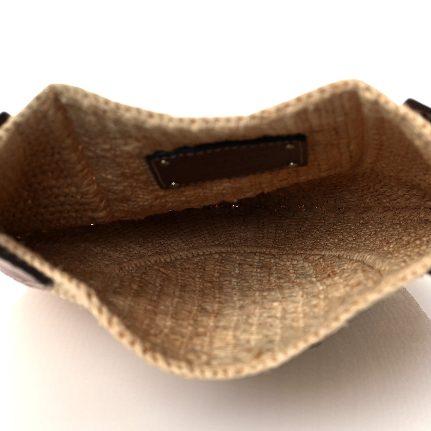 Prada Raffia Vitello Small Hobo Naturale Cognac 4 of 8