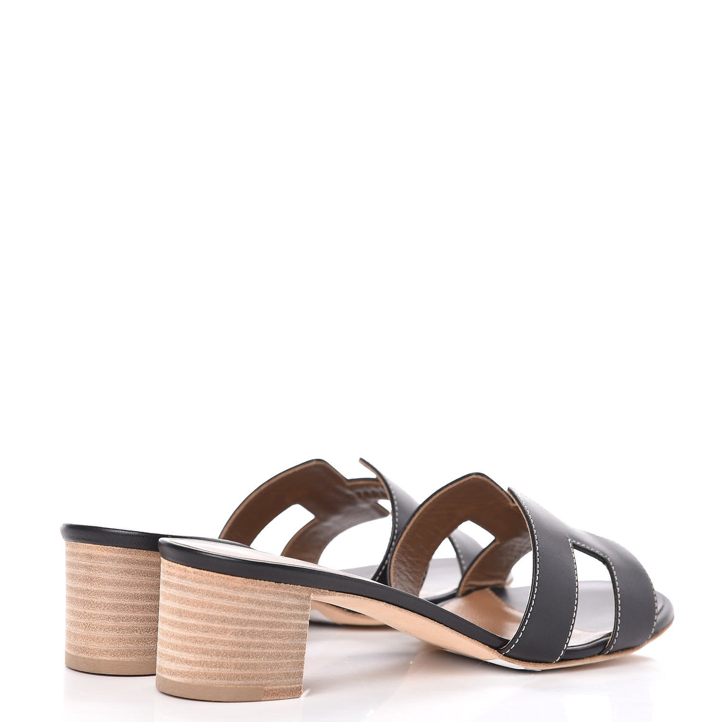 Calfskin Oasis Sandals 38.5 Black