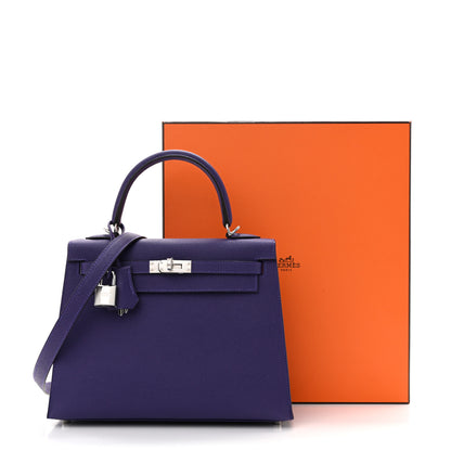 Hermes Epsom Kelly Sellier 25 Purple 20 of 20