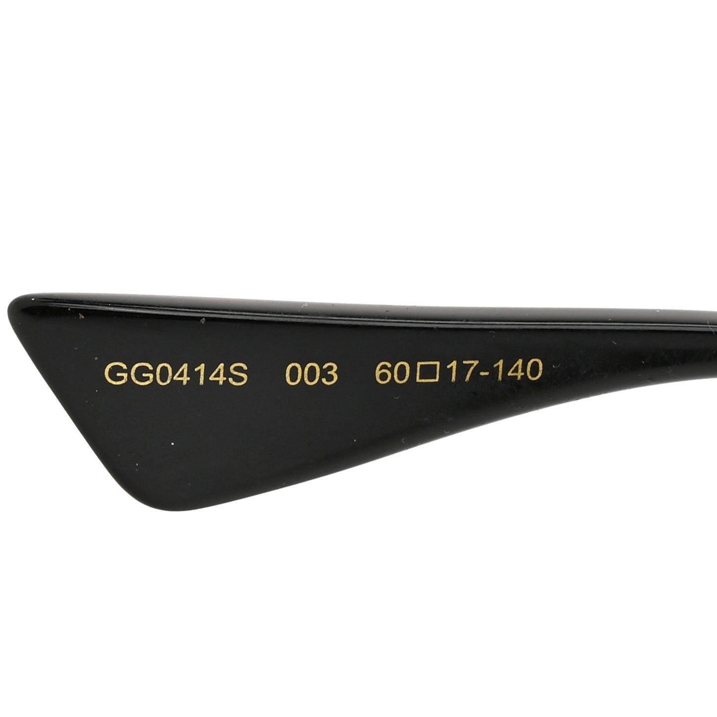 Metal Rectangular Frame Sunglasses GG0414S Gold Multicolor