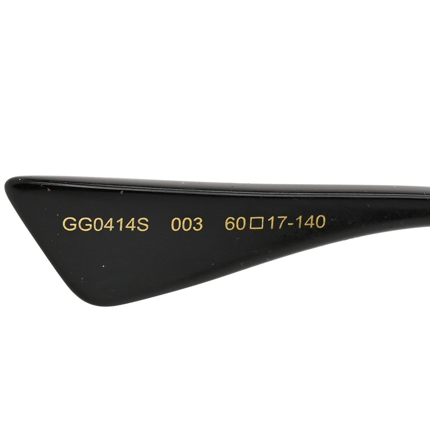 Gucci Metal Rectangular Frame Sunglasses GG0414S Gold Multicolor 6 of 8