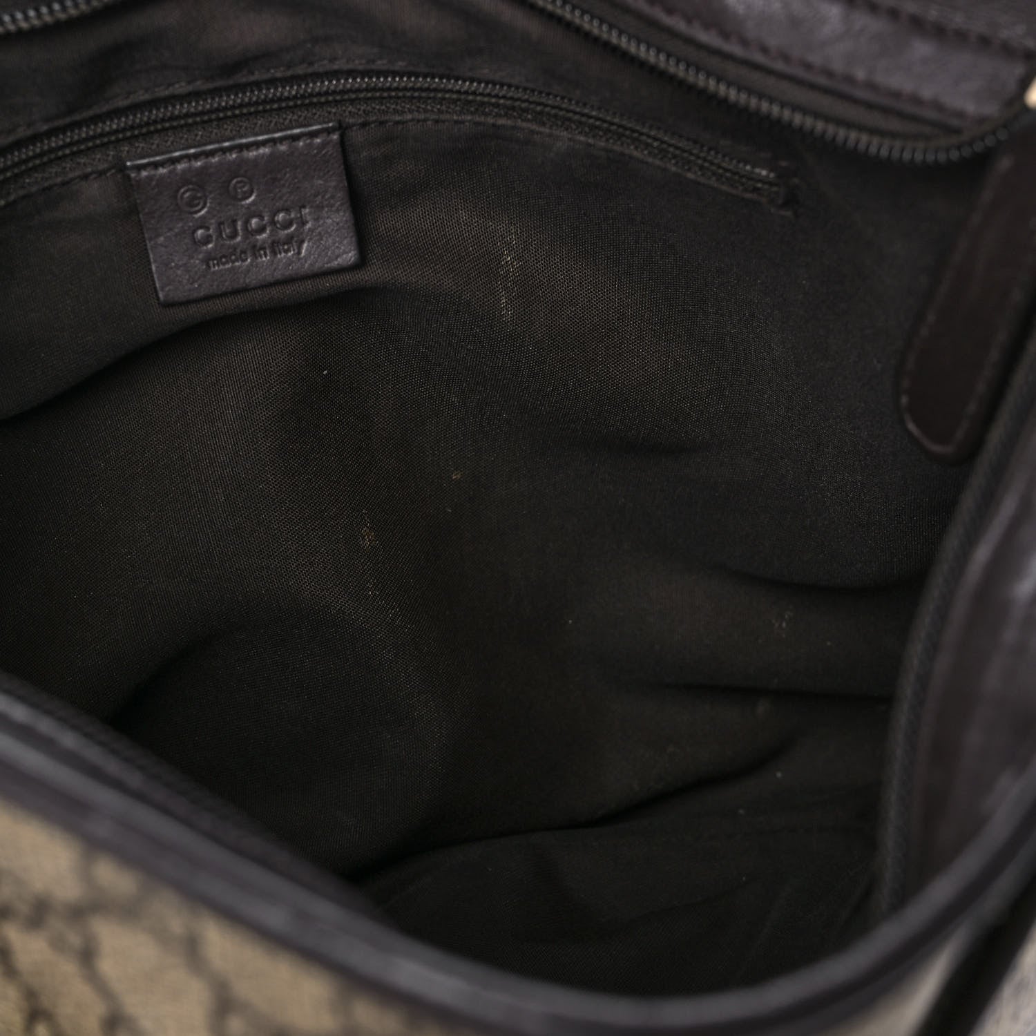 Gucci GG Monogram Web Flat Messenger Bag Dark Brown 14 of 14