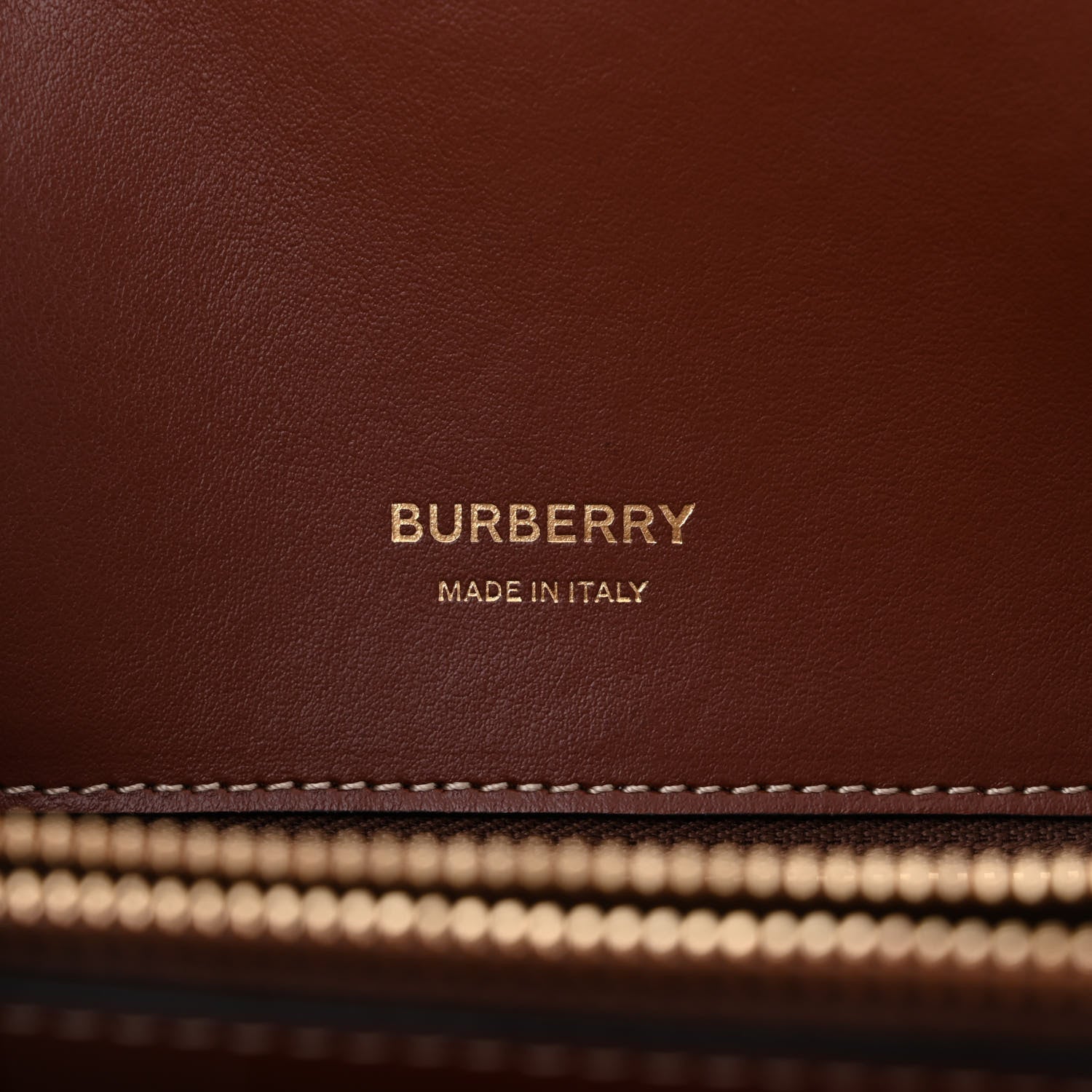 Burberry Calfskin Vintage Check Mini Two Handle Title Bag Archive Beige 6 of 10