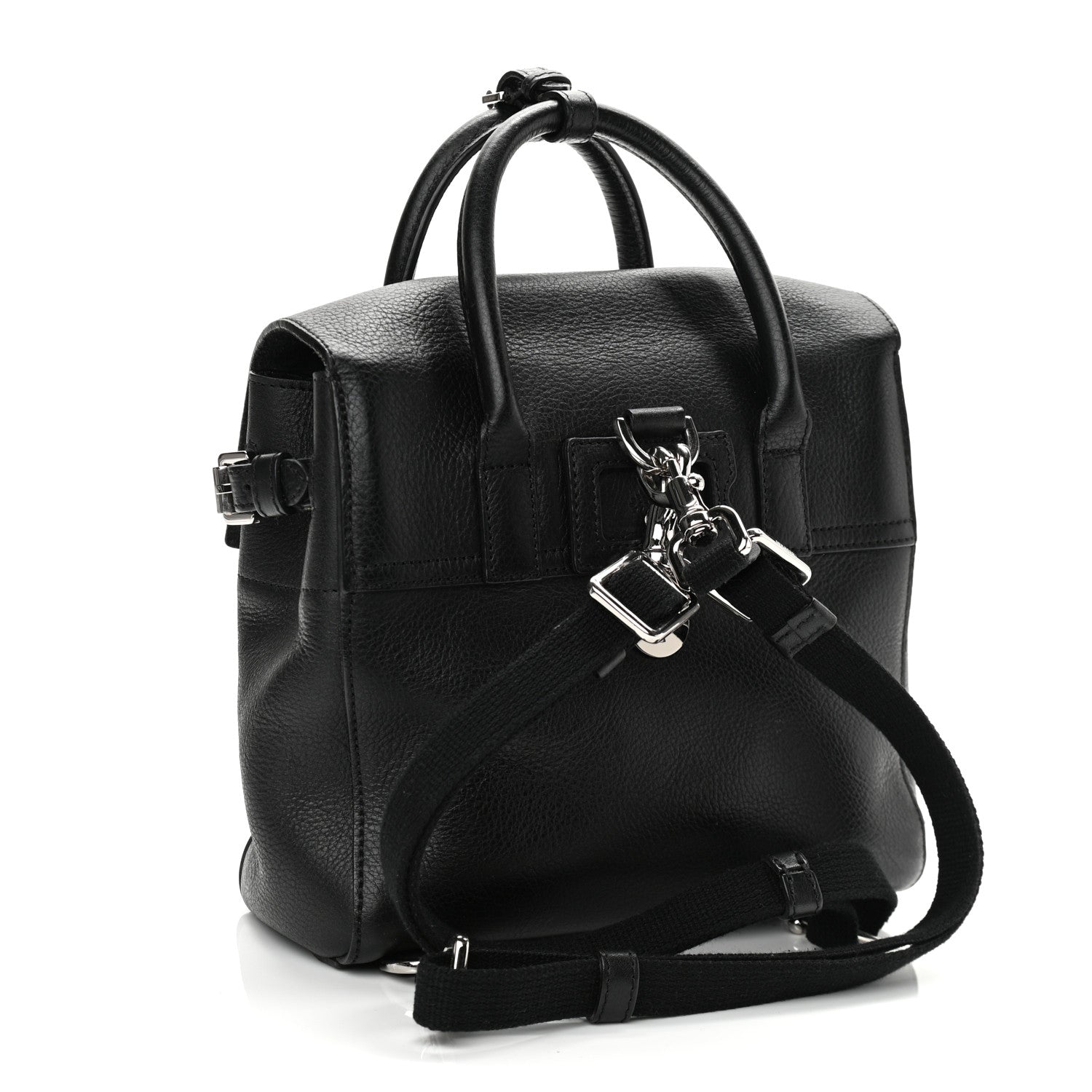 Mulberry Natural Leather Mini Cara Delevingne Convertible Satchel Black 3 of 11