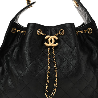 Chanel Caviar Quilted Medium Chanel 25 Handbag Black 9 of 11