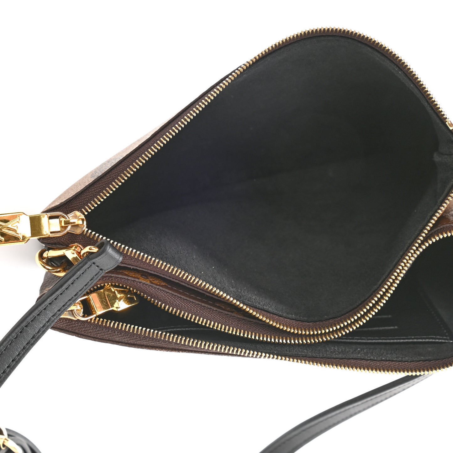 Reverse Monogram Giant Double Zip Pochette