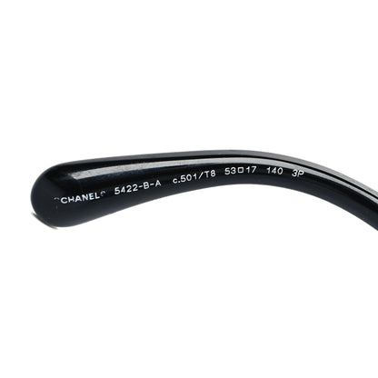 Chanel Acetate Strass Polarized Square Sunglasses 5422-B Black 5 of 8