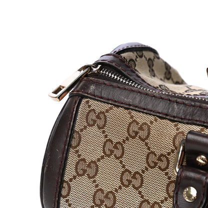 Gucci Monogram Vintage Web Medium Boston Dark Brown 11 of 11