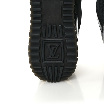Louis Vuitton Suede Monogram Run Away Sneakers 38.5 Black 7 of 10