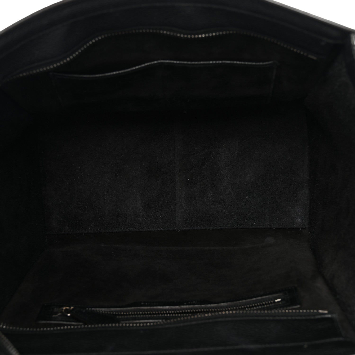 Celine Drummed Calfskin Mini Luggage Black 5 of 17