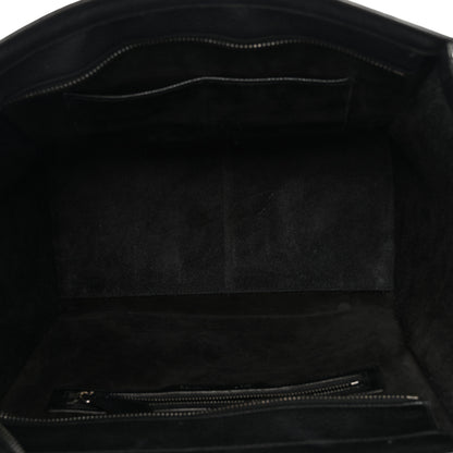 Celine Drummed Calfskin Mini Luggage Black 5 of 17