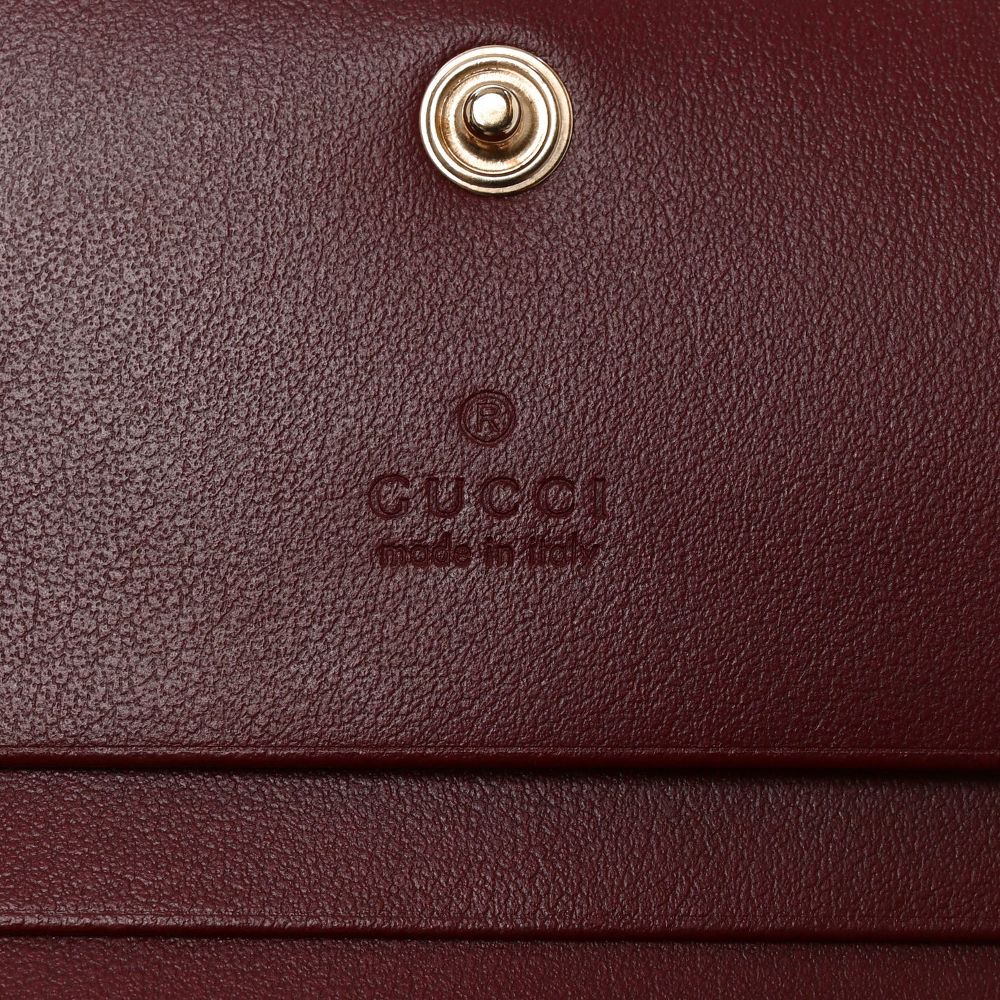 Calfskin Matelasse GG Marmont Card Case Wallet Rosso Ancora