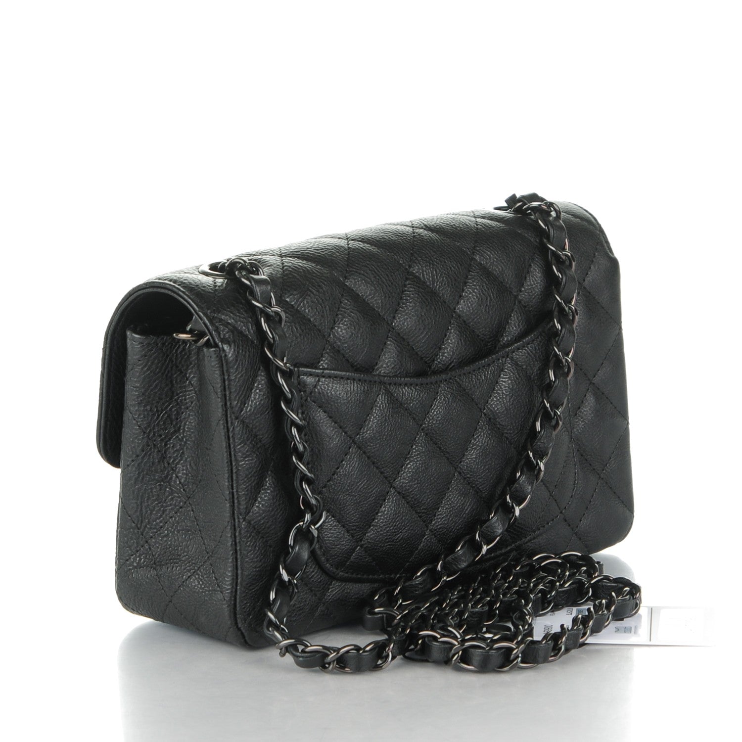 Chanel Calfskin Quilted Mini Rectangular Flap So Black 3 of 8