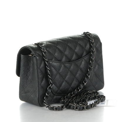 Chanel Calfskin Quilted Mini Rectangular Flap So Black 3 of 8