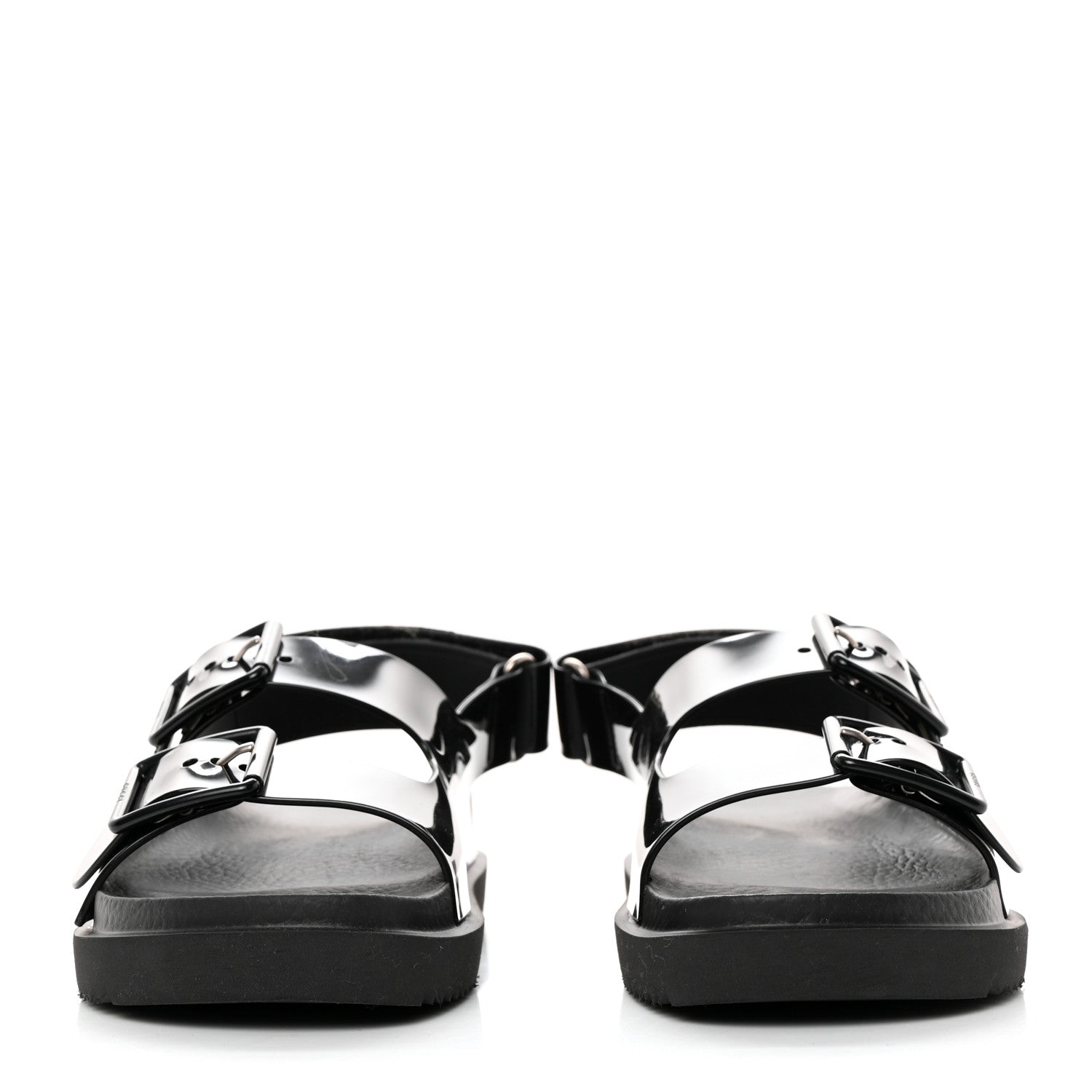 Gucci Rubber Mini Double G Womens Isla Dad Sandals 35 Black 2 of 11