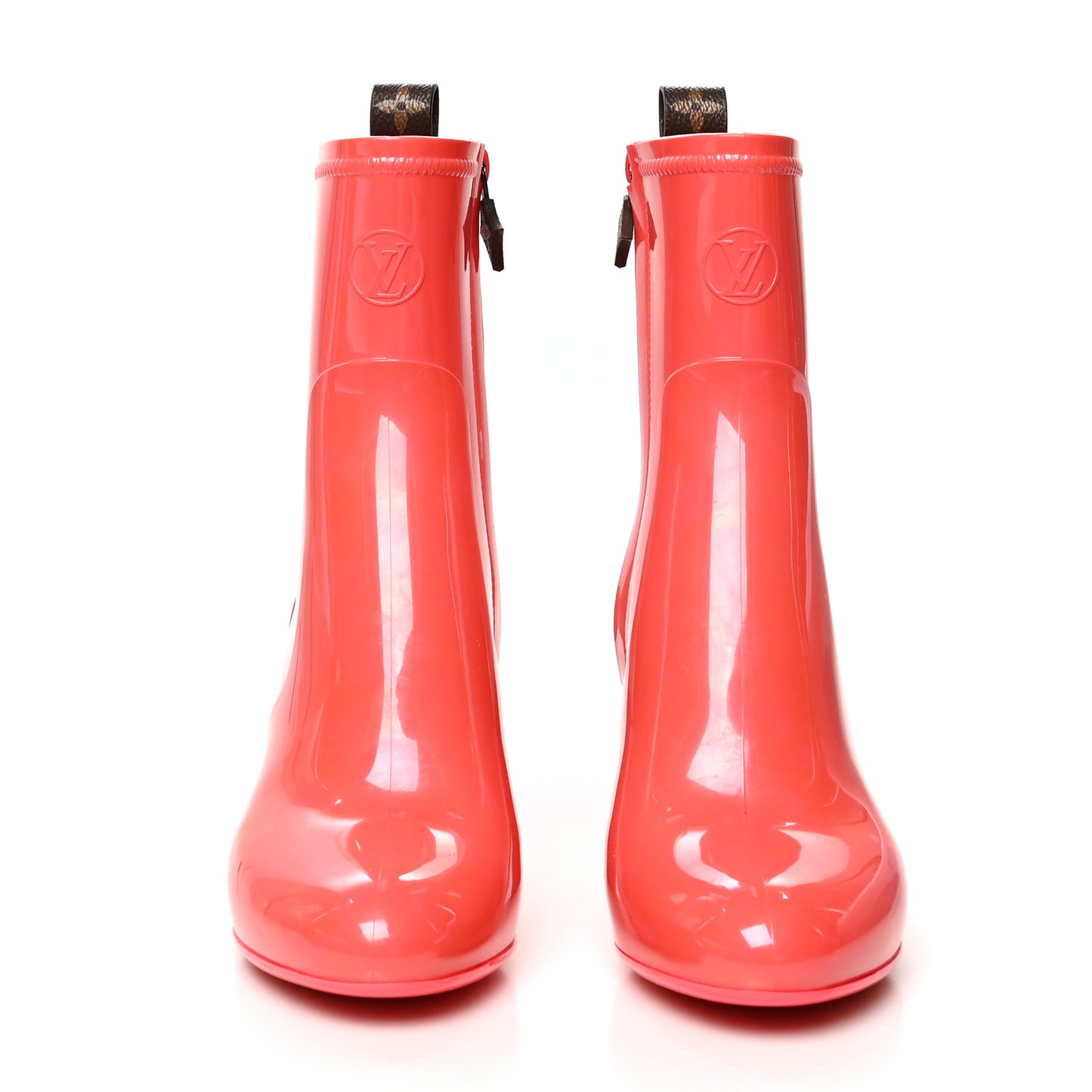 Rubber Silhouette Ankle Boots 36 Corail