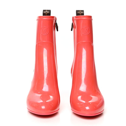 Louis Vuitton Rubber Silhouette Ankle Boots 36 Corail 2 of 7