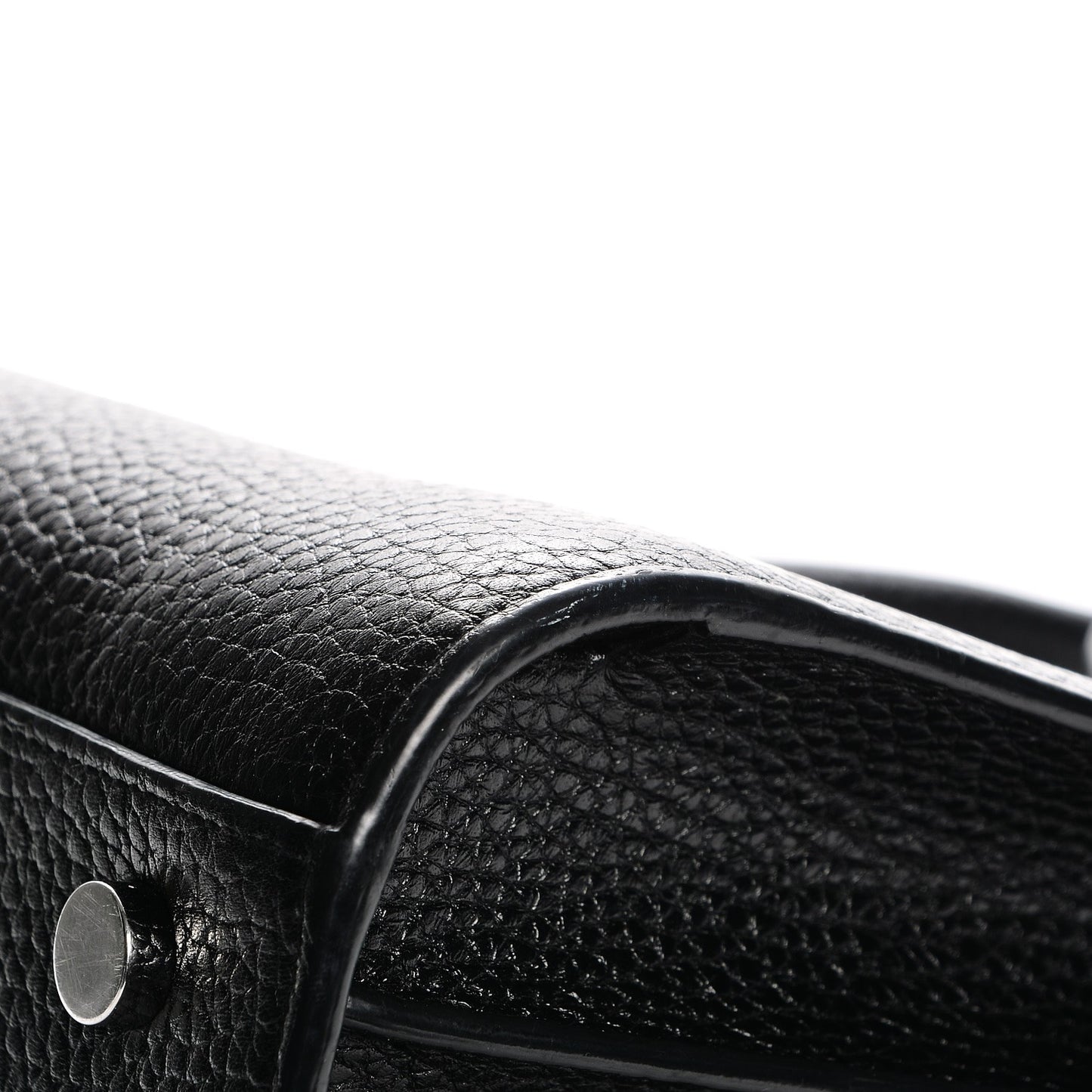 Grained Calfskin Small Sac De Jour Black