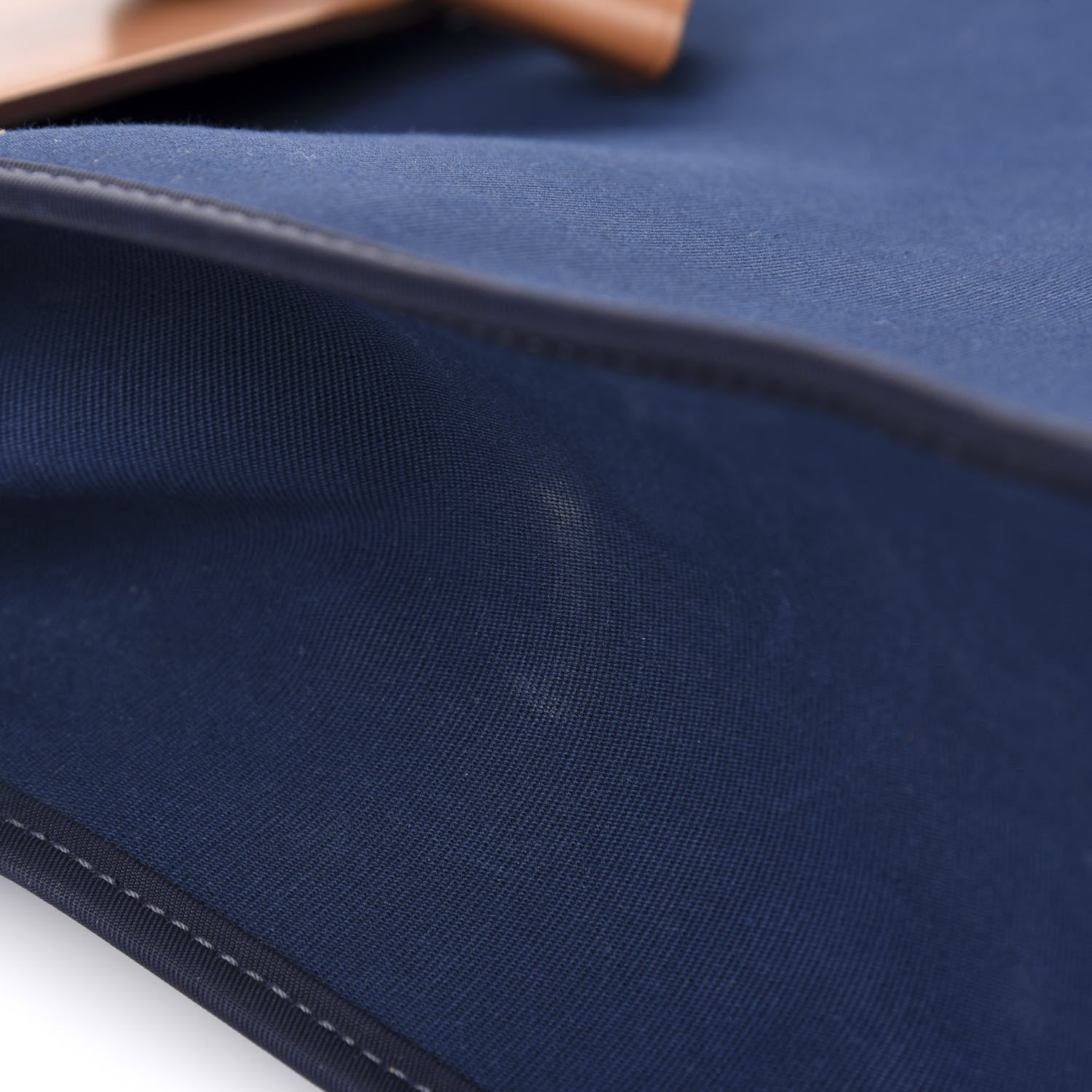 Hermes Vache Hunter Toile Herbag Zip 31 PM Bleu De Malte Natural 10 of 12