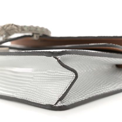 Gucci Lizard Crystal Small Dionysus Shoulder Bag Silver 10 of 13