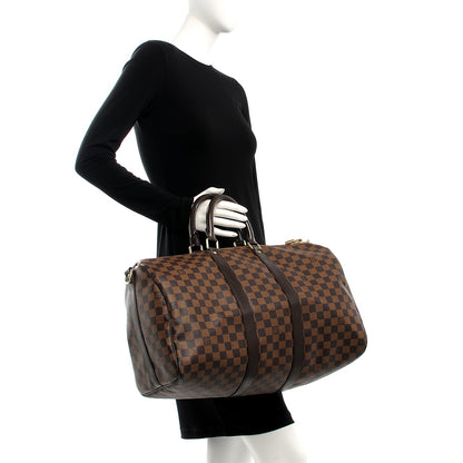 Louis Vuitton Damier Ebene Keepall Bandouliere 45 3 of 17