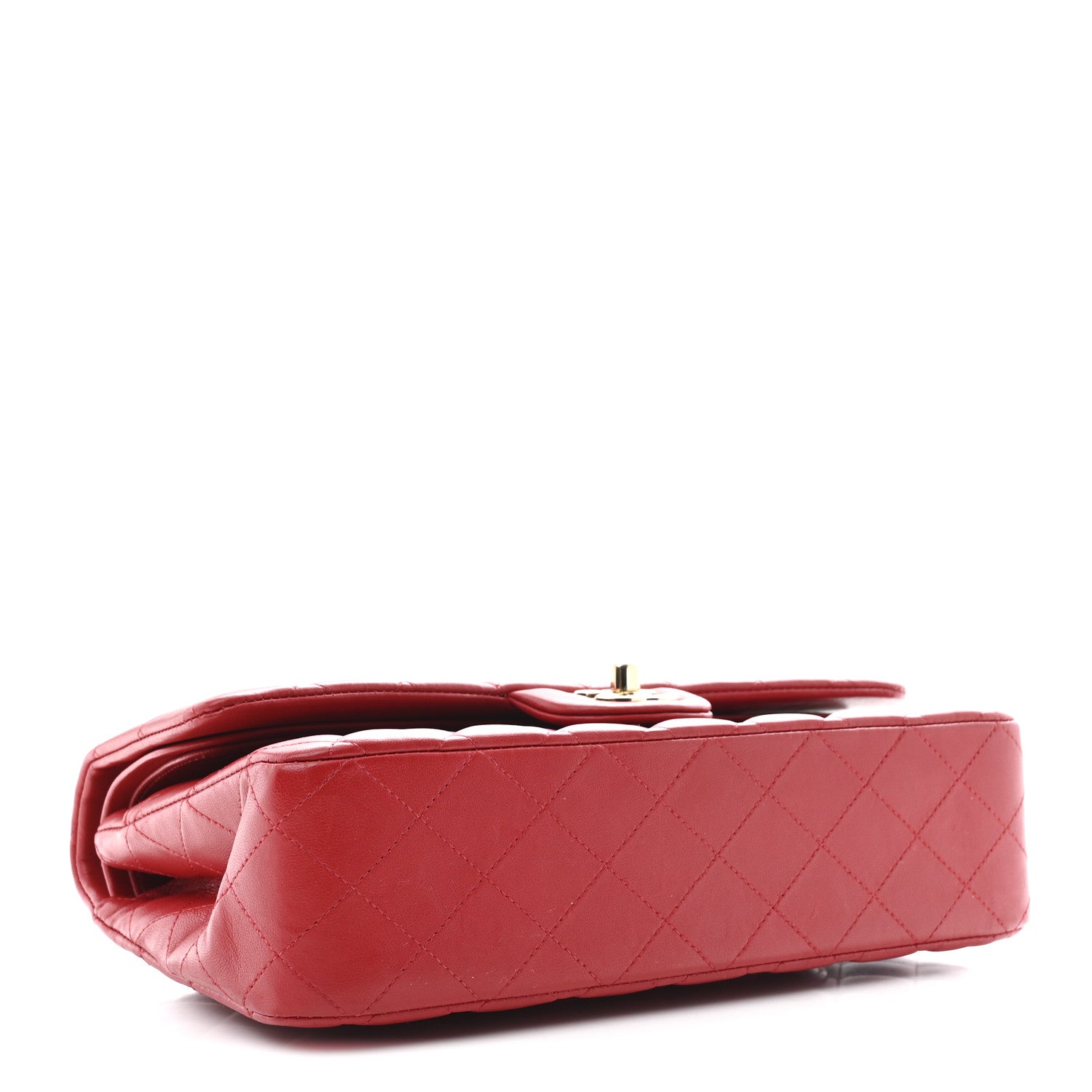 Chanel Lambskin Quilted Medium Double Flap Red 4 of 10